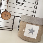 Fourre tout lin - Argent