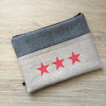 Pochette 3 étoiles rouge – Image 3