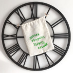 Pochon lin " Mes petits trésors" - Vert – Image 4