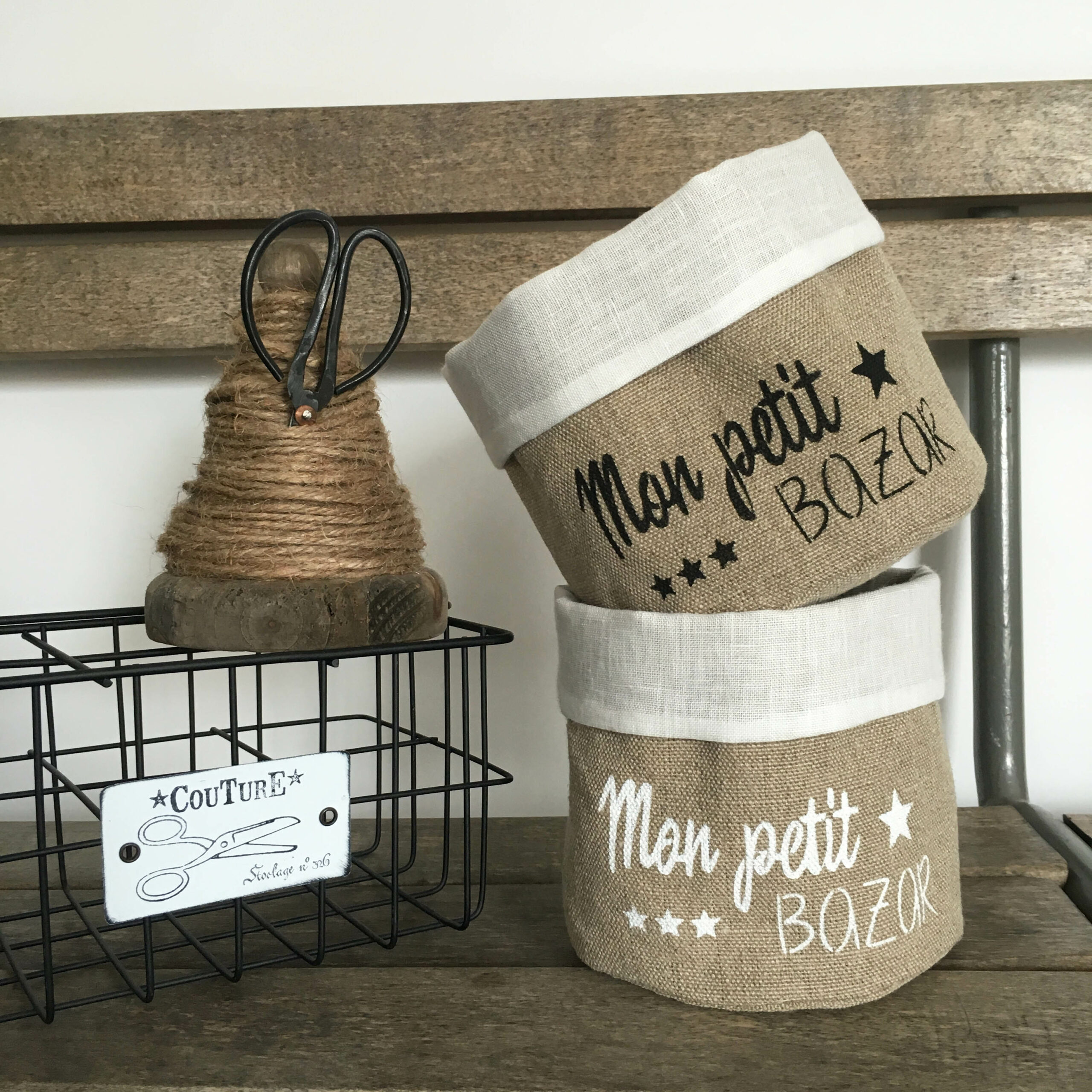 adf-fourre-toutmespetitstresors2 Fourre-tout lin / Mon Petit Bazar - Noir – Image 1