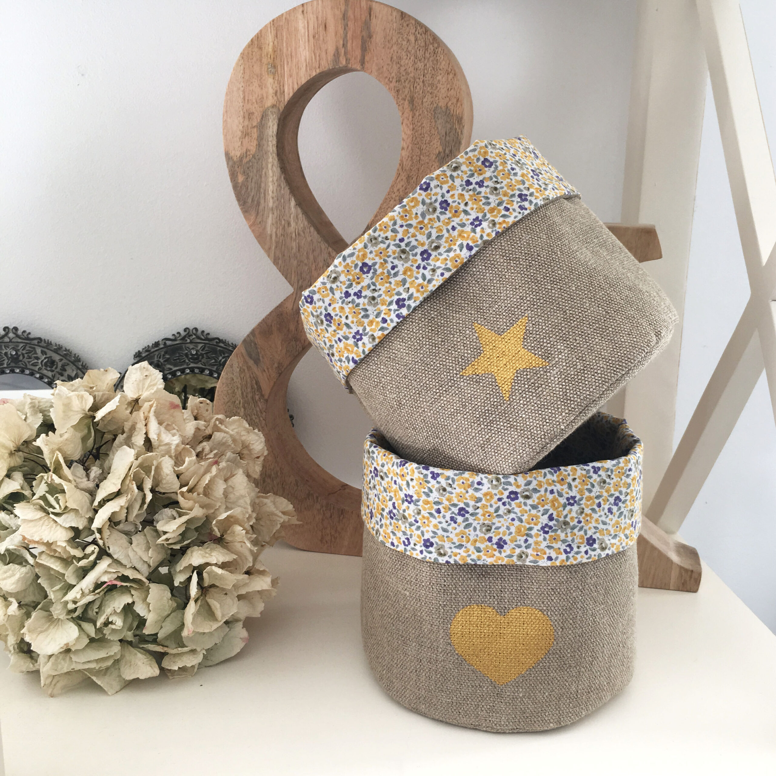 Fourre tout lin / Etoile OR