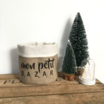 Fourre-tout lin / Mon Petit Bazar N°2 - Blanc