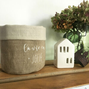 Fourre-tout lin / La vie en plus jolie – Image 3