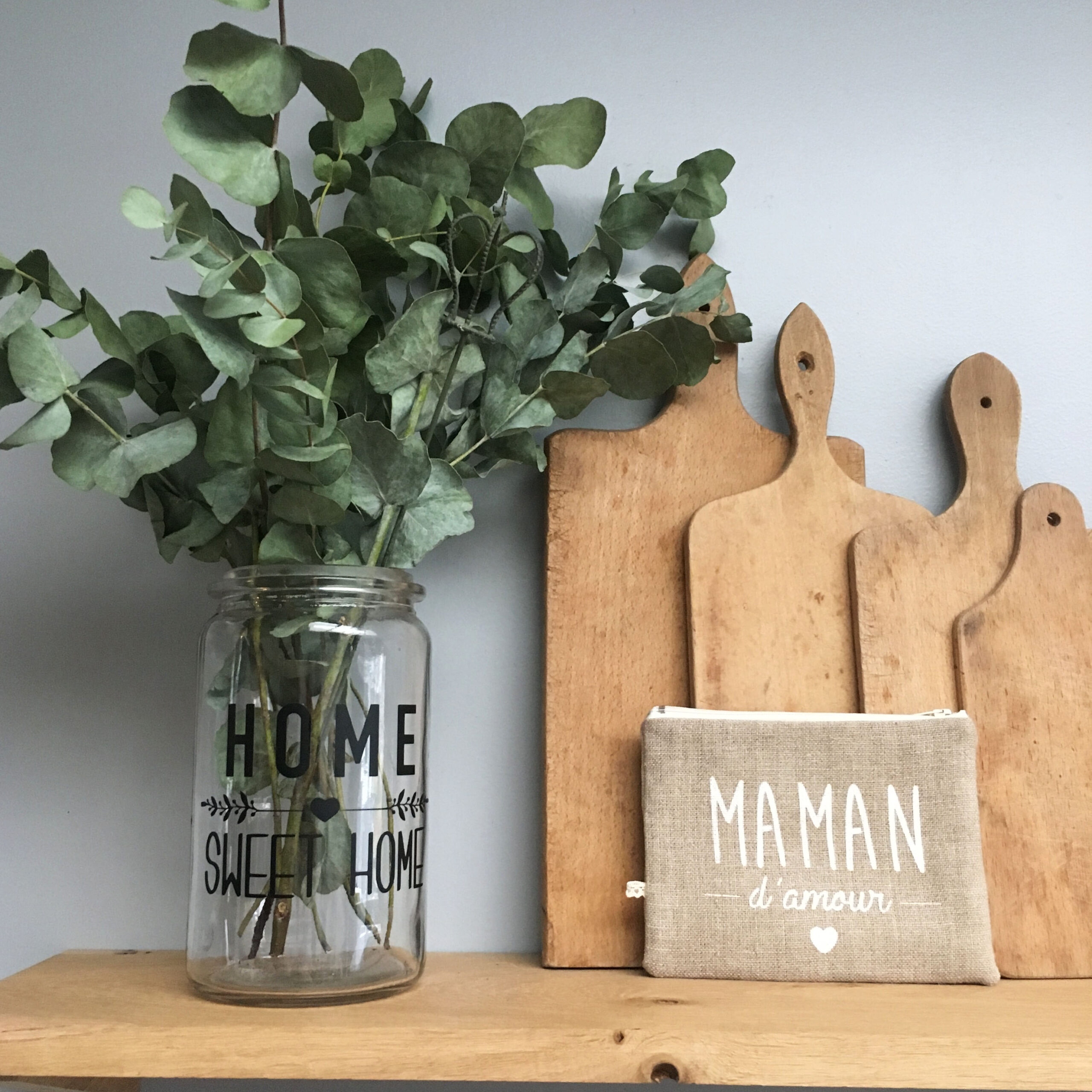 Pochette "Maman d'Amour" - Lin naturel