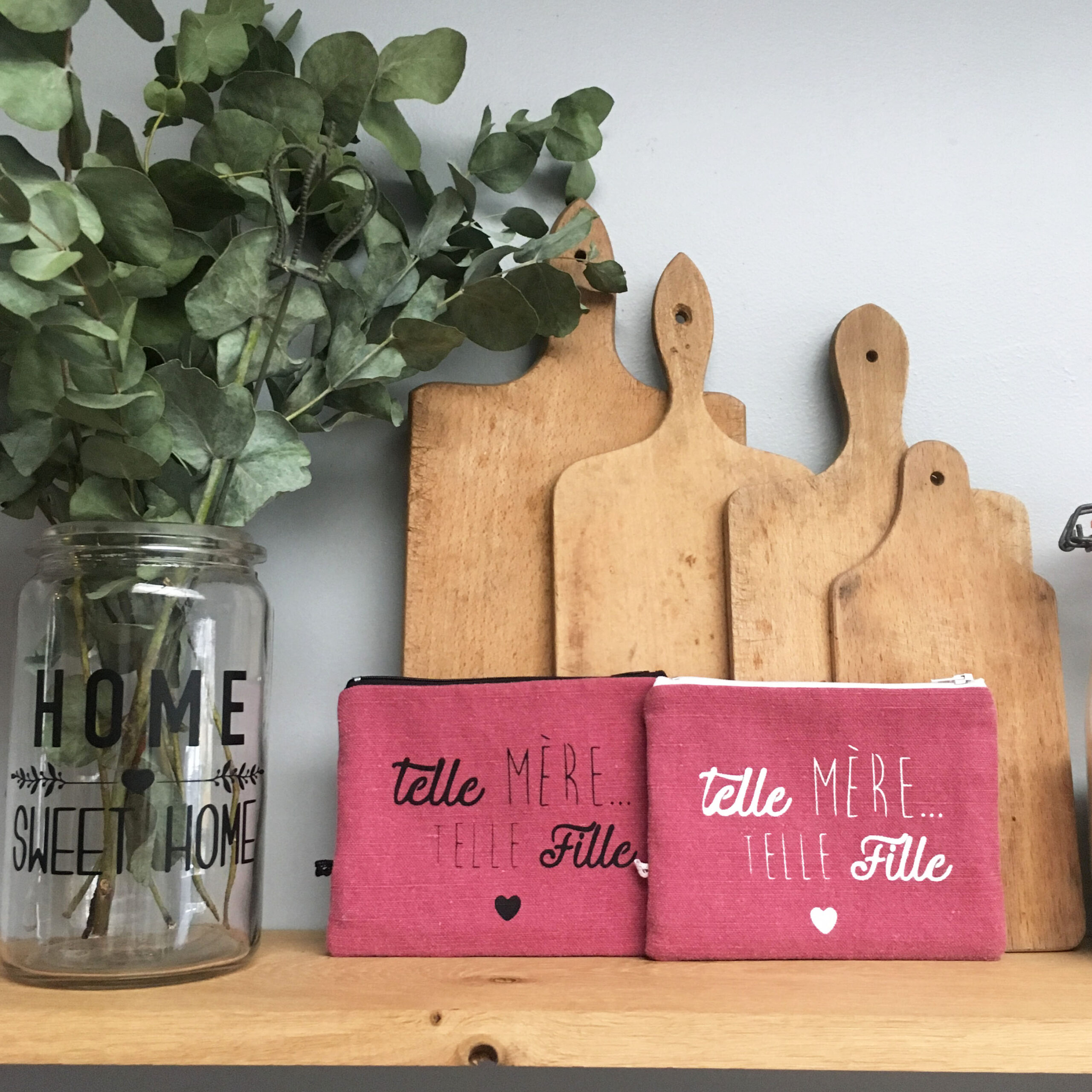 Pochette "Telle mère Telle fille" - Lin rose