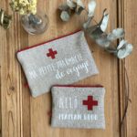 Pochette lin "Allo maman bobo"