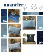 Coussin "L'amour est ici... since/depuis..." – Image 5