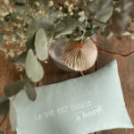 Coussin "La vie est douce à bord"