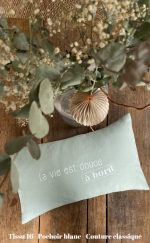 Coussin "La vie est douce à bord"